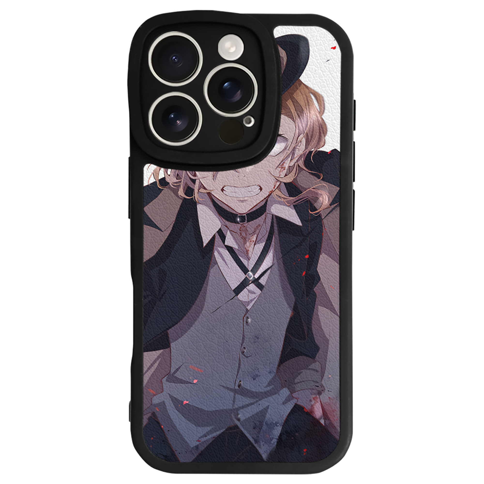 （画像用） 文豪ストレイドッグス Bungo Stray Dogs 【iPhone 16シリーズ対応】シリコンスマホケース（レザー調） 材質：シリコン